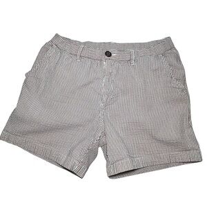 Chubbies Red White Striped Men's Shorts Seersucker 5.5 in M